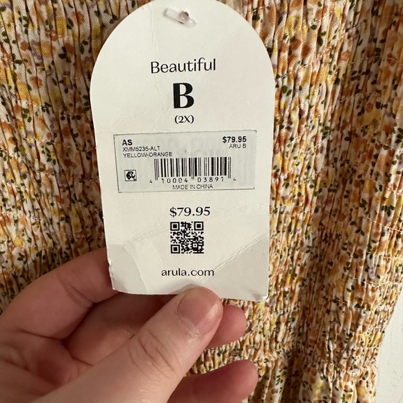 Arula Spring Jumpsuit Ditsy Floral Yellow Size B - Picture 6 of 6